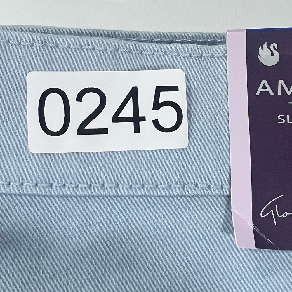 Gloria Vanderbilt Amanda Stretch Jeans Womens 10 Light Blue High Rise Tapered - Picture 15 of 15